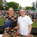 2012 Award Recipient Jeff Harris with Councilman Cohn at East Portal Park. / Courtesy Photo