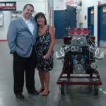 Ron Whitman's widow, Judy, with interim Campus President Roger Speer.