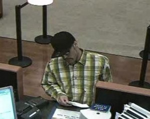 Suspect at Chase in Natomas 11/29/2012. Photo courtesy FBI.