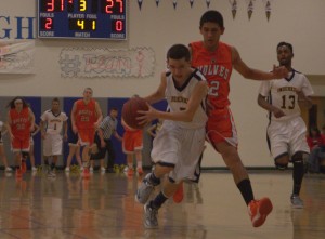 Nef Torres drives to the basket in the fourth quarter.