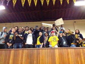 Inderkum student section before tipoff. Photo: T. Horn