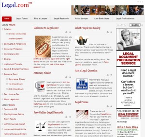 Legal.com website