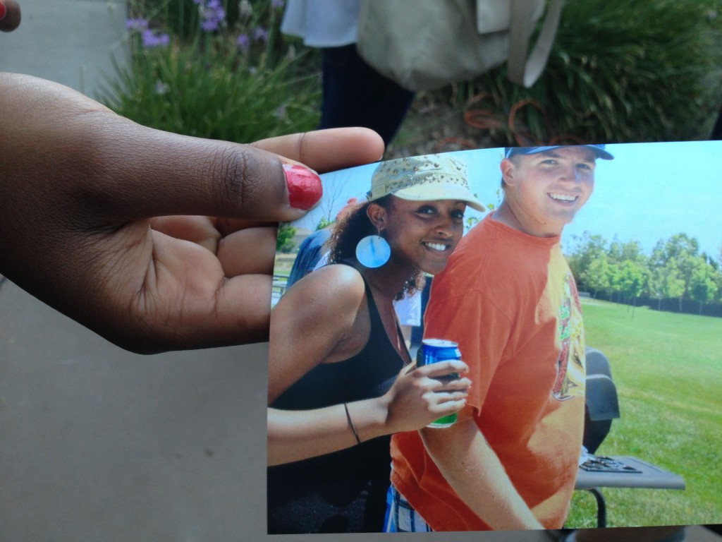 Friends brought mementos of Dylan Akins to the vigil. 