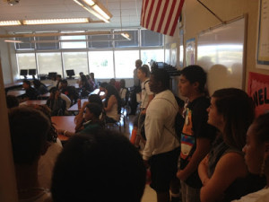 A standing-room only group of students and parents filled room G224 at Inderkum High School Monday morning, July 9 for the first day of “Algebra Boot Camp - See more at: http://www.natomasbuzz.com/2012/07/freshmen-attend-algebra-boot-camp/#sthash.vremmzvw.dpuf