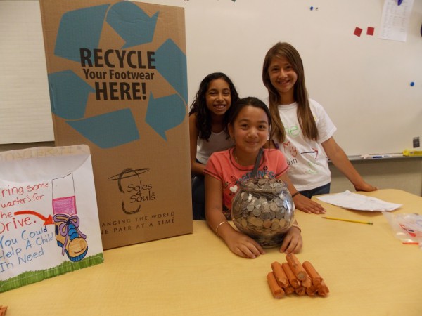 Final day of the quarter drive,from left to right, Isabella Zaragoza, Celina Nguyen, Isabel Gatdula.