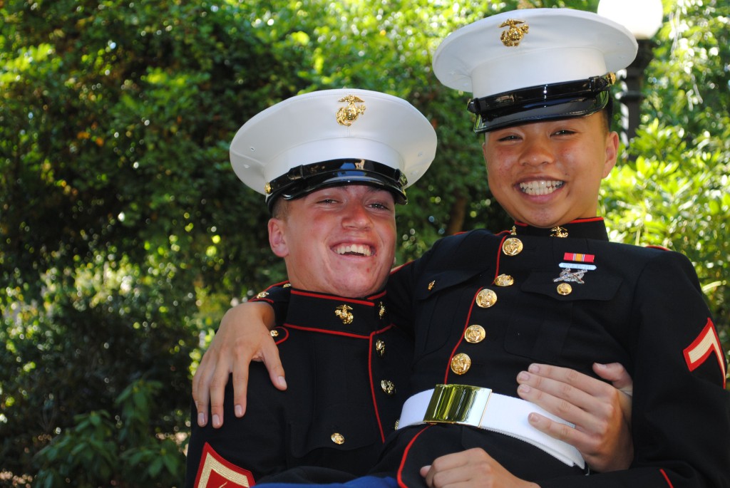 Here is a picture of two Natomas best friends and 2012 Inderkum High graduates, Lance Corporal Shane Allen and Private First Class Kenneth Pham. They are serving in the USMC and are currently stationed at Camp Pendleton, Ca. Thanks for supporting our Natomas service members!