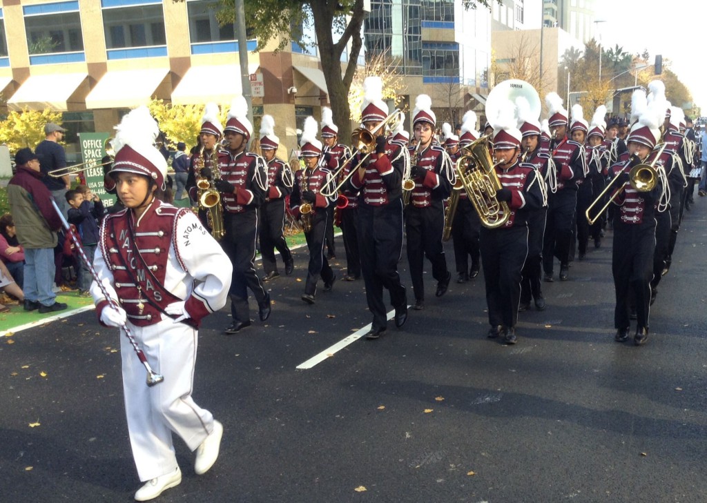 Natomas High School marching band.