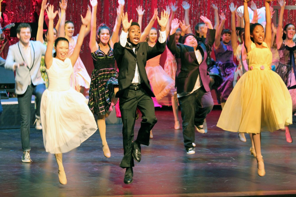 0520: Cast of "Grease" performing "Shakin' at the High School Hop," November 13, 2013.