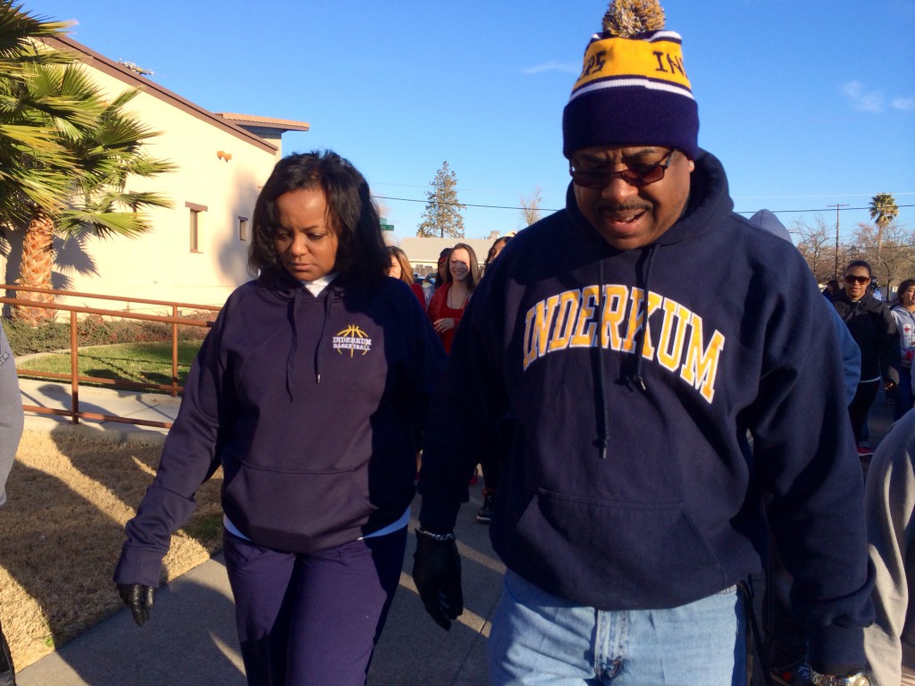 Inderkum High's JV basketball coach Dwayne Bishop was among the participants.