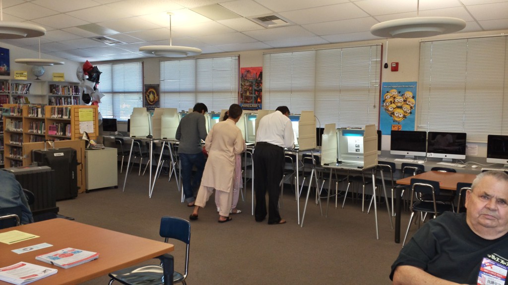 Low voter turnout was reported at many polling places in Natomas. / Photo: Marc Laver