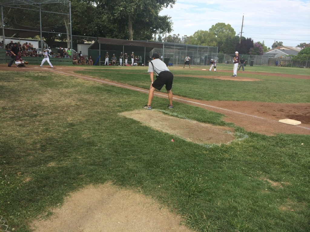 North Natomas Little League athlete Vinnie Bachellier at the plate. / Photo: T. Horn