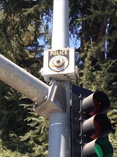 Sacramento Police camera mounted at the northwest corner at the intersection of Truxel and San Juan roads. / Photo: SacPD