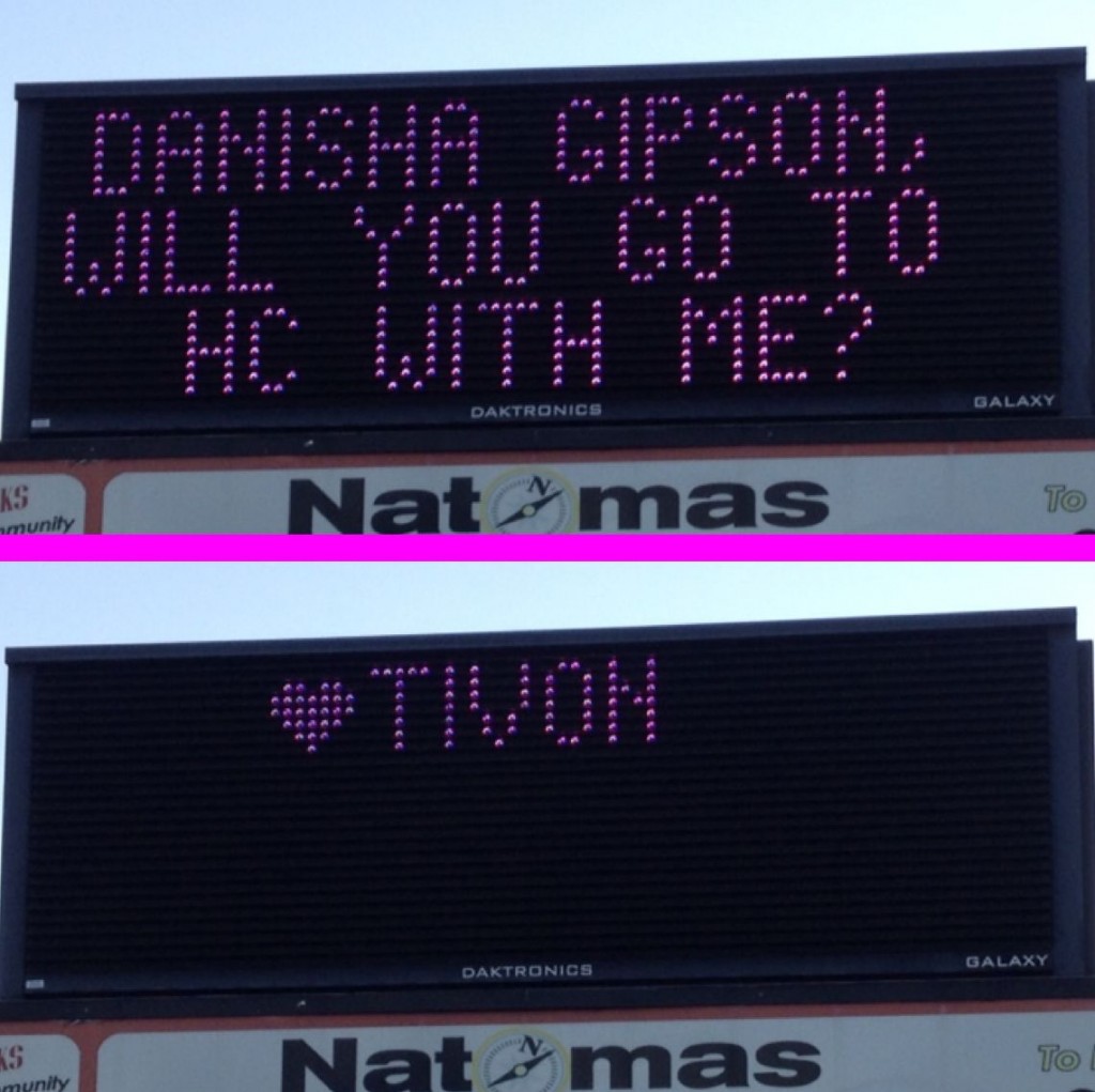 The digital Natomas High School sign displayed a special message earlier this week. The sign is located at the corner of San Juan and Truxel roads. / Photo: J. Boller