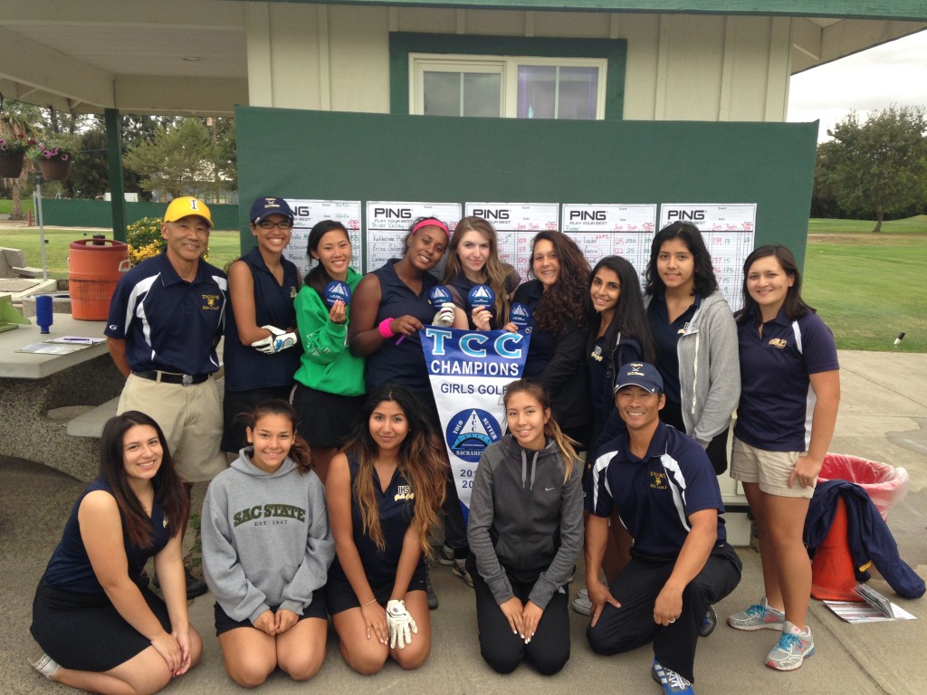 The Inderkum High School 2014 championship girls golf team. 