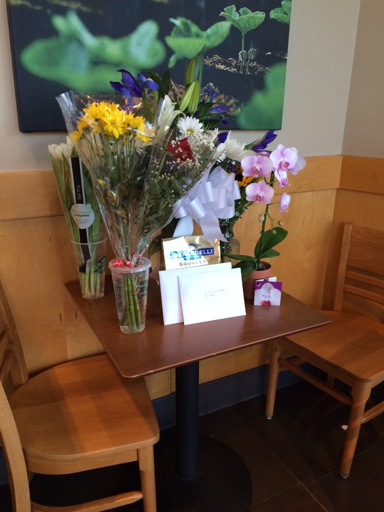 Memorial for Zach at Starbucks where he worked as a barista in Natomas. / Photo: A. Wells