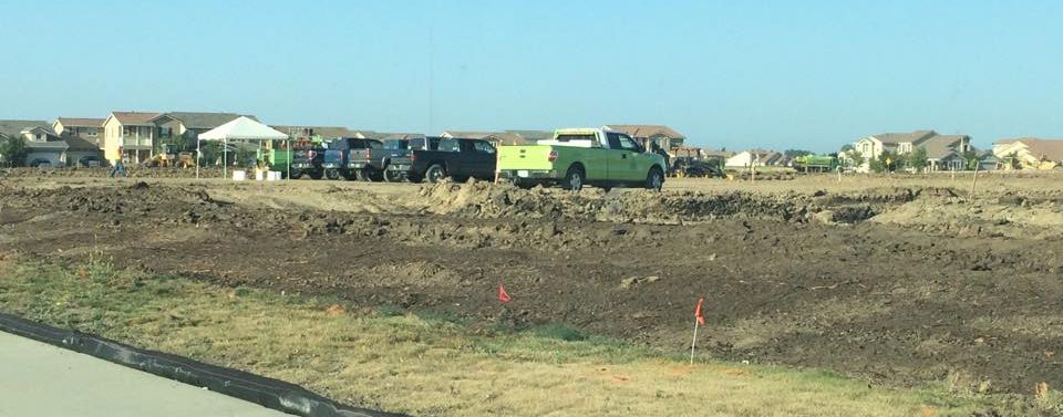 Pre construction work was already under way by June 4 of Natomas Central Drive. / Photo: A. Wells