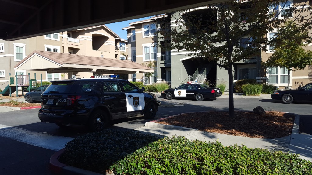 A shooting occurred on the 1800 block of Club Center Drive this morning in Natomas. / Photo: Marc Laver