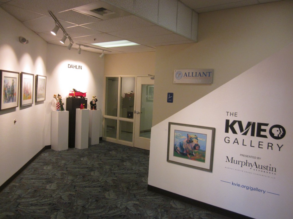 Mr. Piggy Welcomes Visitors to the KVIE Gallery. Photo: Sandy Thomas
