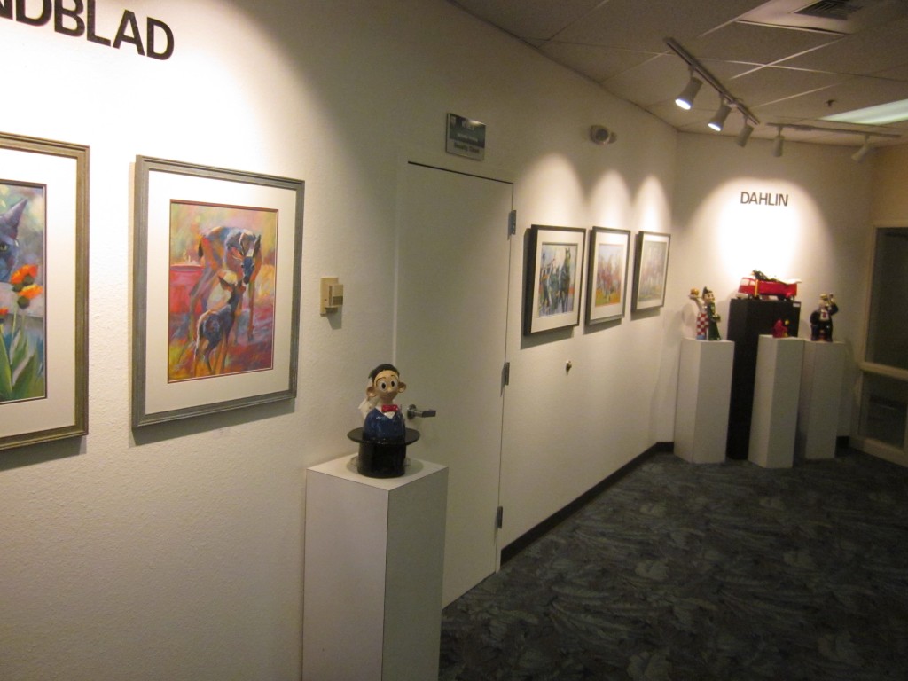 The KVIE Gallery featuring works of Sandy Lindblad and Eric Dahlin. Photo: Sandy Thomas