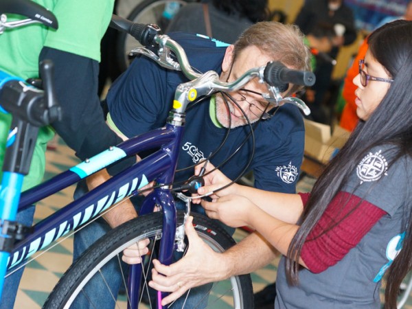 Bike recipients were nominated by members of the community. / Photo: Derek Novaes