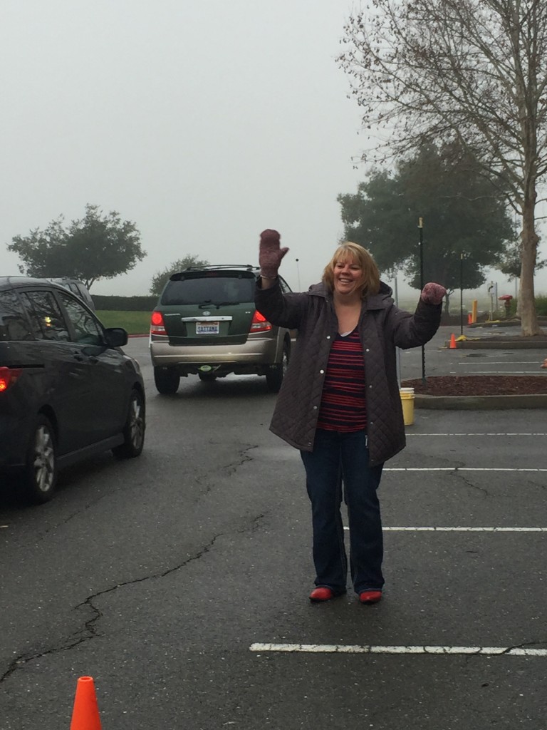 Principal Jennifer Kloczko gets her groove on. / Photo: J. Mock