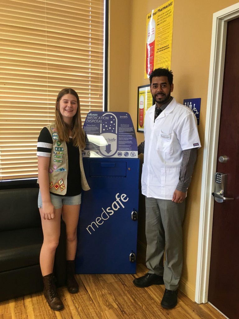 Lauren Nolan and Harpreet Gill teamed up to get a drop box installed at the Natomas Pharmacy.