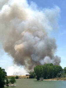 Image of large billow of smoke.