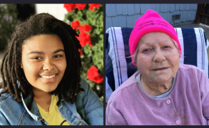 Image of young black woman next to senior white woman.