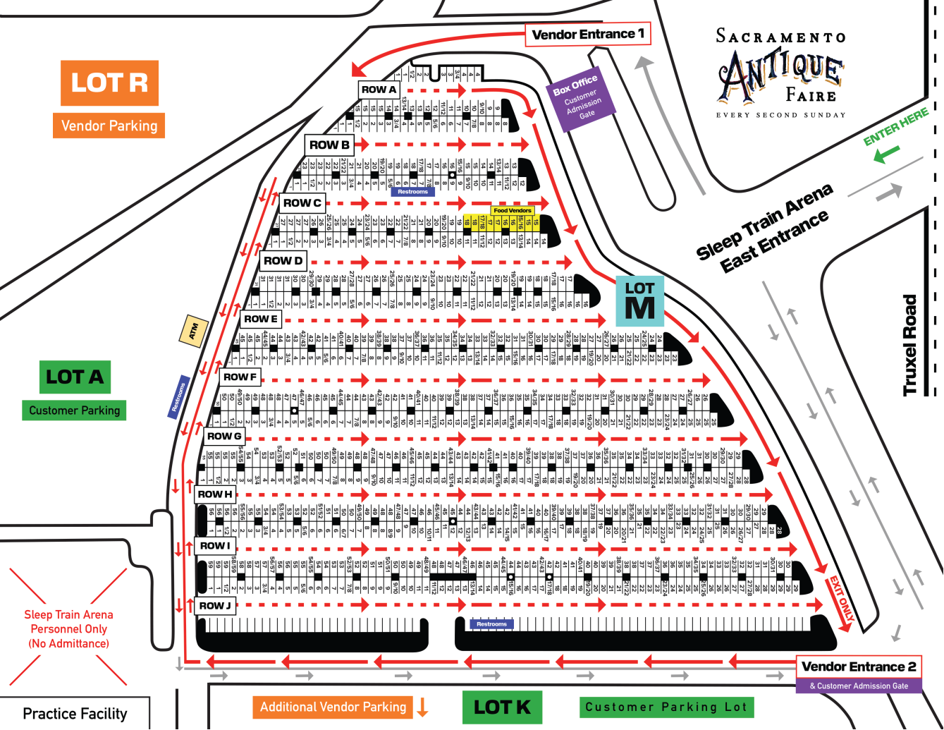 Sleep Train Arena Map Antique Faire Moves To Sleep Train Arena | The Natomas Buzz