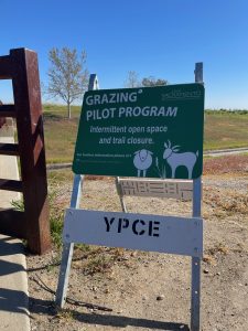 Grazing pilot program intermittent open space and trail closure. For further information phone 311.
