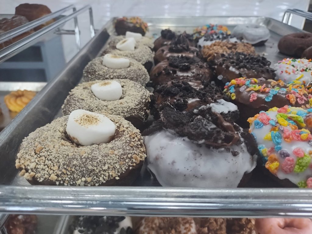 Donuts in a tray