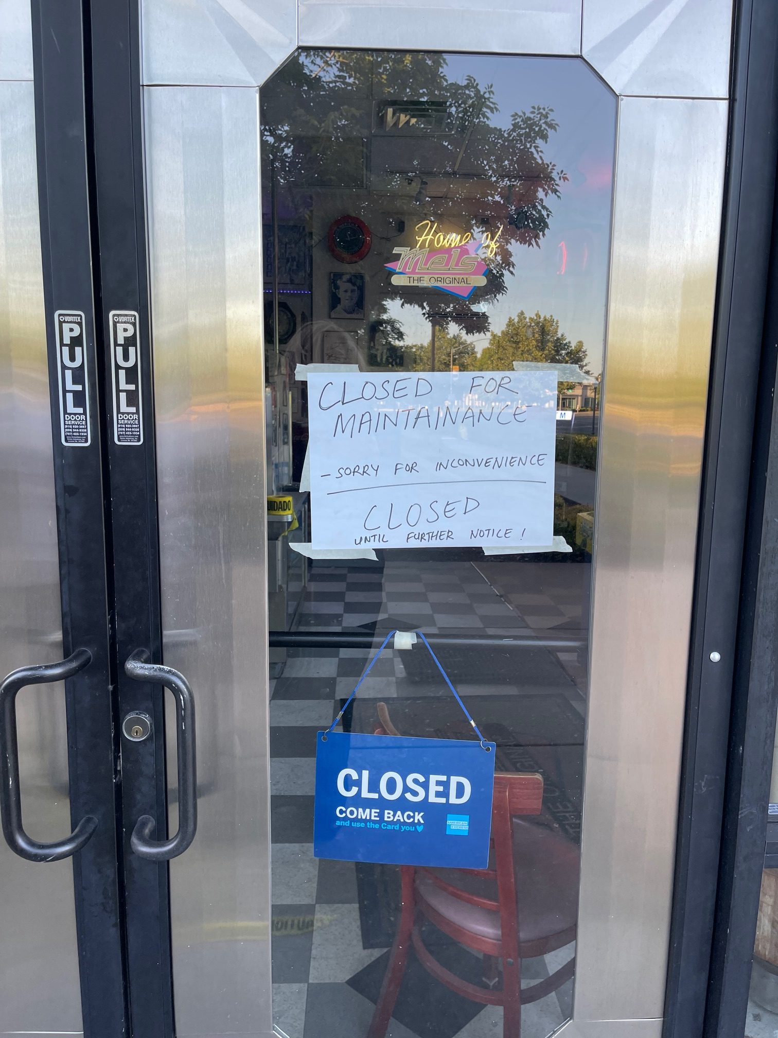 Seen in Natomas Mel’s Repairs Under Way The Natomas Buzz