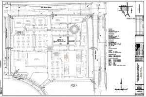 Planning drawing for development of the area